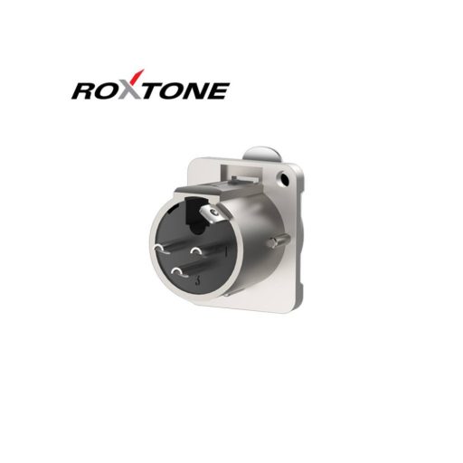 Roxtone RX3FD-NT XLR mama, szerelhető, 3 pólusú, (ezüst)