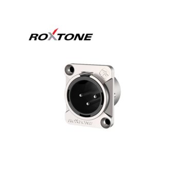Roxtone RX3MD-NT XLR papa, szerelhető, 3 pólusú, (ezüst)