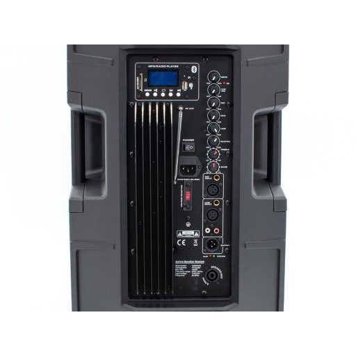 Thunder RXA-15BT 600/1200W (15″) aktív hangfal (MP3 + Bluetooth + FM) + Mikrofon