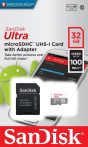 Sandisk 32Gb micro SDHC kártya és adapter