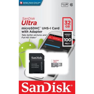 Sandisk 32Gb micro SDHC kártya és adapter