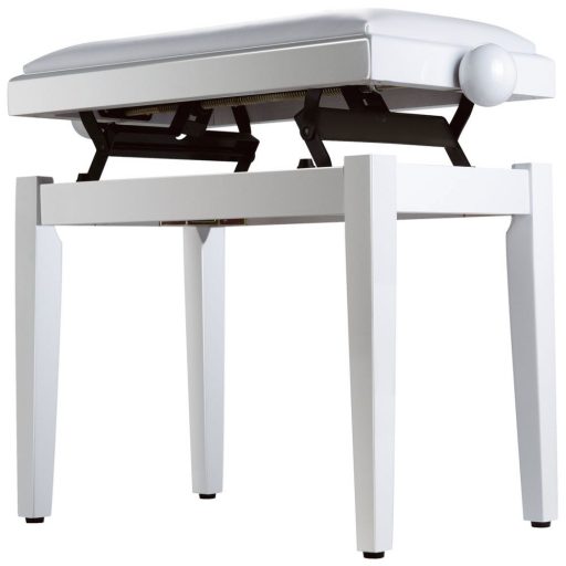 Soundsation SBH-100P-WH zongoraszék fényes felület, műbőr tetővel		