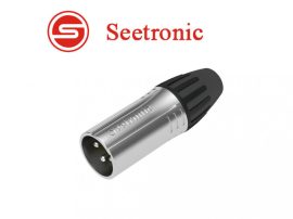 Seetronic SC3MXX / SCSM3 XLR lengő dugó csatlakozó, 3 pólusú, (króm)