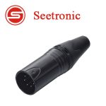   Seetronic SC5MXX-B XLR lengő papa csatlakozó, 5 pólusú, (fekete)