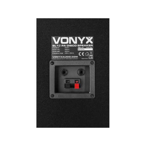 Vonyx SL-12 passzív hangfal 300/600W (fa dobozos) Vonyx SL-12 passzív hangfal 300/600W (fa dobozos)