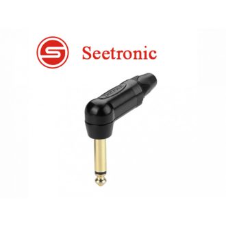   Seetronic SP2RX-BG Mono 6,3 pipa jack dugó aranyozott (fekete)