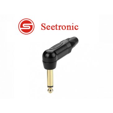   Seetronic SP2RX-BG Mono 6,3 pipa jack dugó aranyozott (fekete)