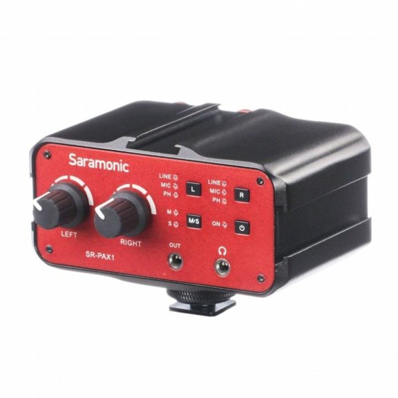 Saramonic SR-PAX1 kompakt hang keverő kamerához és fotógéphez Saramonic SR-PAX1 kompakt hang keverő kamerához és fotógéphez