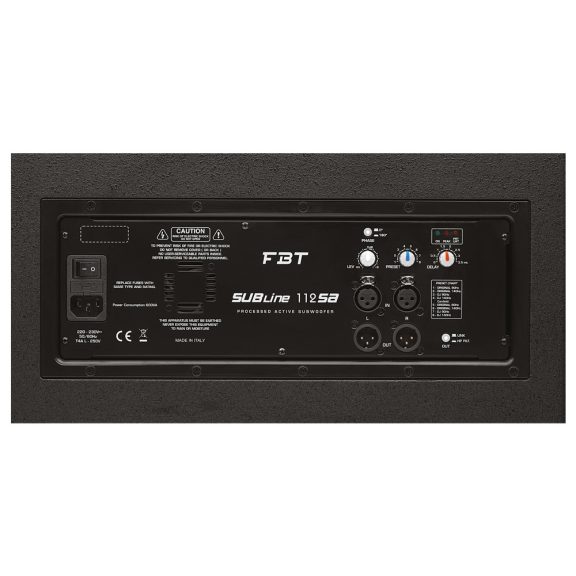 FBT SUBLINE 112SA aktív mélysugárzó 12"-os