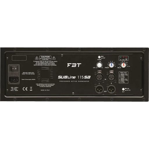 FBT SUBLINE 115SA aktív mélysugárzó 15"-os