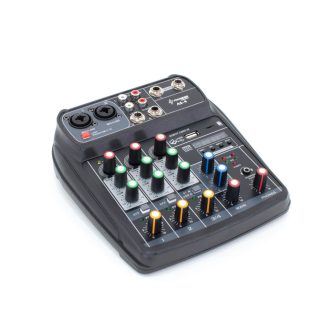   Thunder AI-4 – 4 csatornás stúdió / zenekari keverő, USB, Bluetooth + Effekt