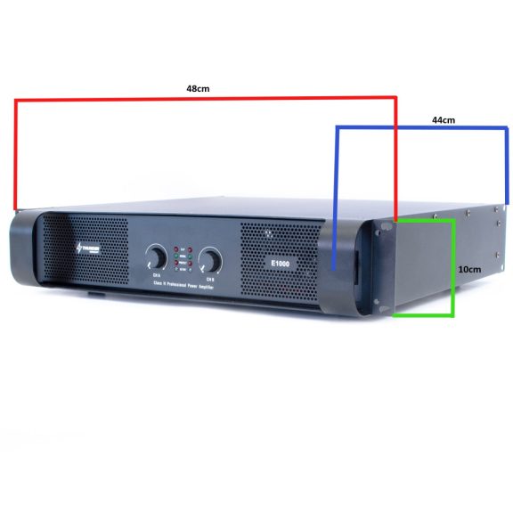 Thunder E1000 Végfok erősítő 2x150W Bridge: 1x800W Thunder E1000 Végfok erősítő 2x150W Bridge: 1x800W