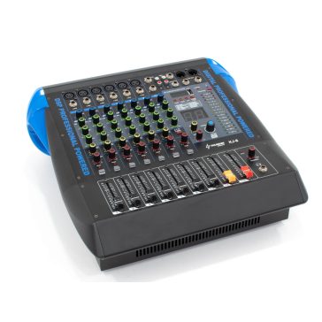   Thunder KJ-8 2x700W, 8 csatornás keverőerősítő + Bluetooth + Effekt