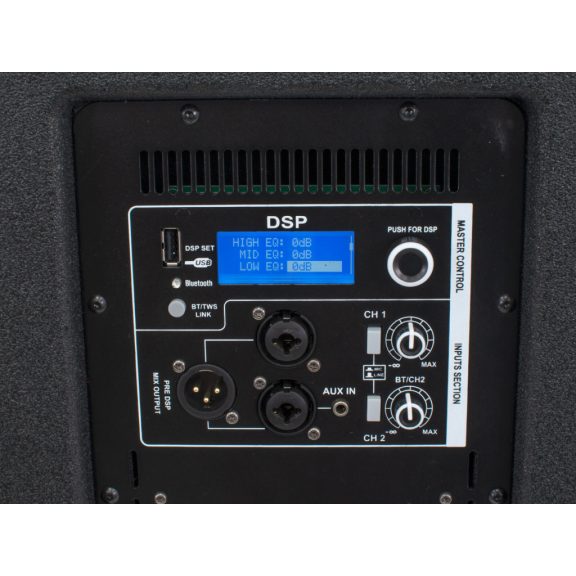 Thunder LN210 1600/3200W (2×10″) aktív oszlop hangrendszer (TWS Bluetooth) + HORDTÁSKA