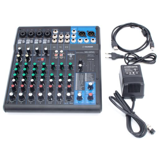 Thunder MG10XU 10 csatornás zenekari keverő + Effekt