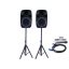 Thunder TMX-12 SET 500/1000W (12″) aktív hangfalszett + ÁLLVÁNY (MP3 + Bluetooth + FM)