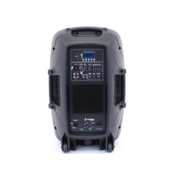 Thunder TMX-12 SET 500/1000W (12″) aktív hangfalszett + ÁLLVÁNY (MP3 + Bluetooth + FM)