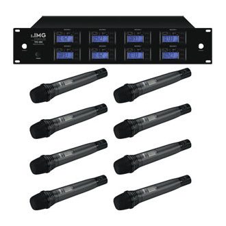 IMG Stage Line TXS-686 vevő 8db kézi mikrofonnal