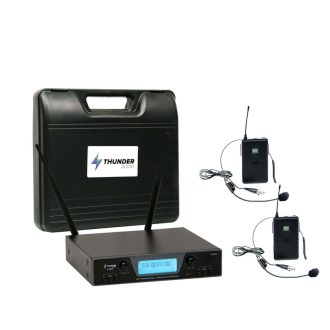   Thunder U-2008 2H UHF rádiós mikrofon (2 db FEJ mikrofon) + Koffer