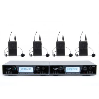   Thunder U-2008 4H UHF vezeték nélküli mikrofon szett (4 db FEJ mikrofon) + Koffer