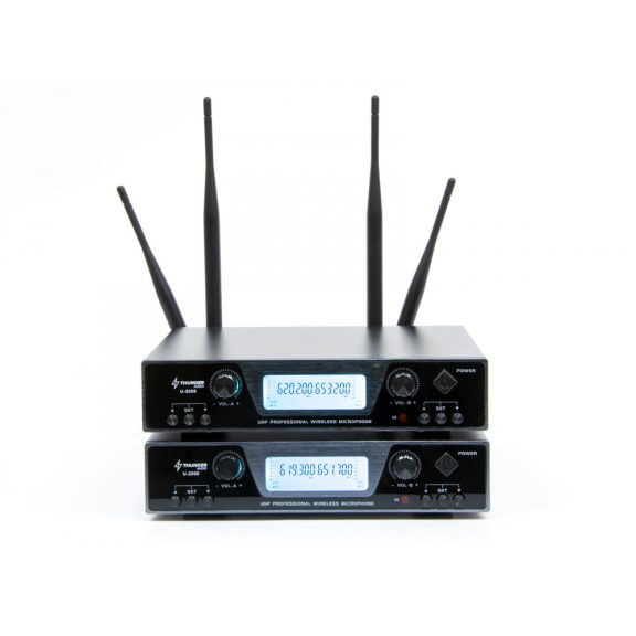 Thunder U-2008 4H UHF vezeték nélküli mikrofon szett (4 db FEJ mikrofon) + Koffer