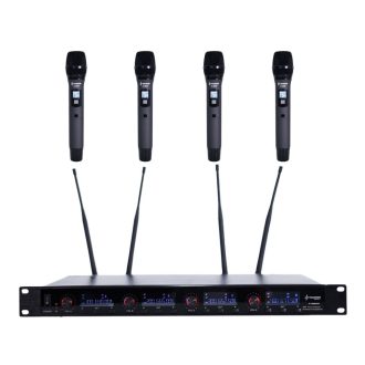   Thunder U-4008 4ND UHF rádiós mikrofon szett (4 db KÉZI mikrofon) + Koffer