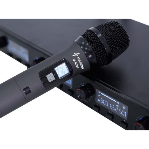 Thunder U-4008 4ND UHF rádiós mikrofon szett (4 db KÉZI mikrofon) + Koffer