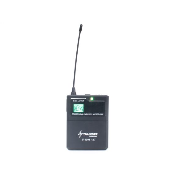 Thunder U-4308 4HT profi rádiós mikrofon szett (4 db CSÍPTETŐS + 4 db FEJ mikrofon) + Koffer