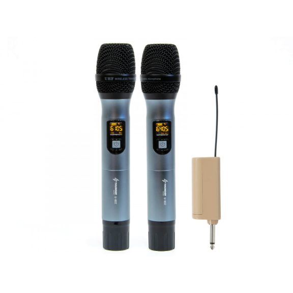 Thunder U-802 UHF vezeték nélküli, akkumulátoros mikrofon szett (2 db KÉZI mikrofon) Thunder U-802 UHF vezeték nélküli, akkumulátoros mikrofon szett (2 db KÉZI mikrofon)
