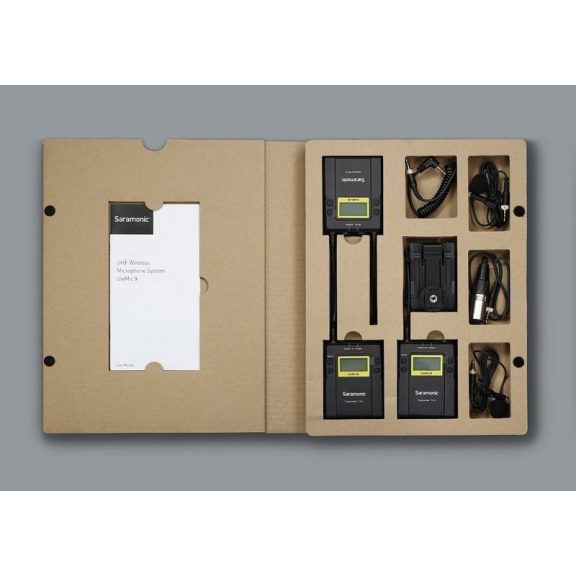 Saramonic UwMic9 Kit2 Dupla csíptetős kamera mikrofon szett 