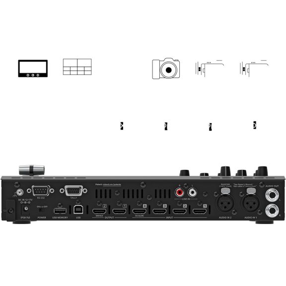 Roland V-1HD+ videó keverő 4 csatornás video keverő Roland V-1HD+ videó keverő 4 csatornás video keverő