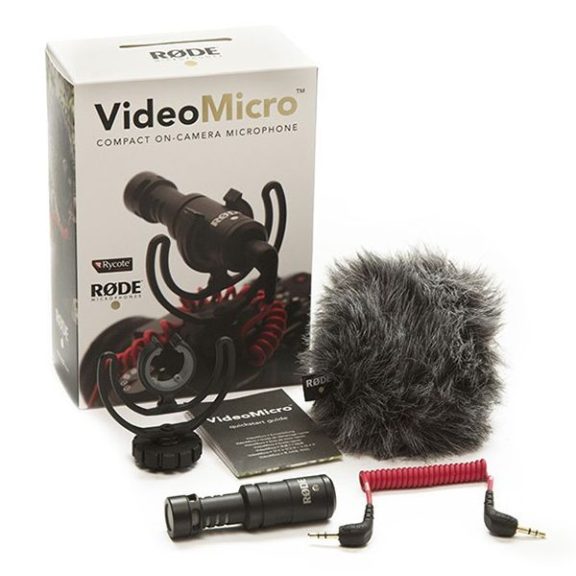 Rode VideoMicro mikrofon szélfogóval Rode VideoMicro mikrofon szélfogóval