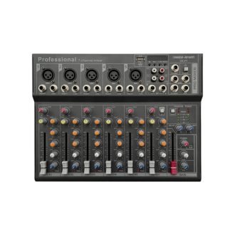   Voice-Kraft VK-F7 Keverőpult 5 Monó/1 Sztereó csatorna, USB interface, Bluetooth