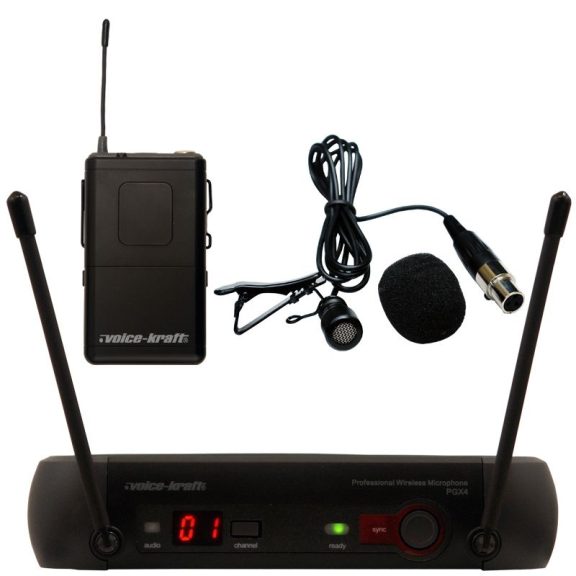 Voice-Kraft PGX4 UHF fejmikrofon szett, testszínű