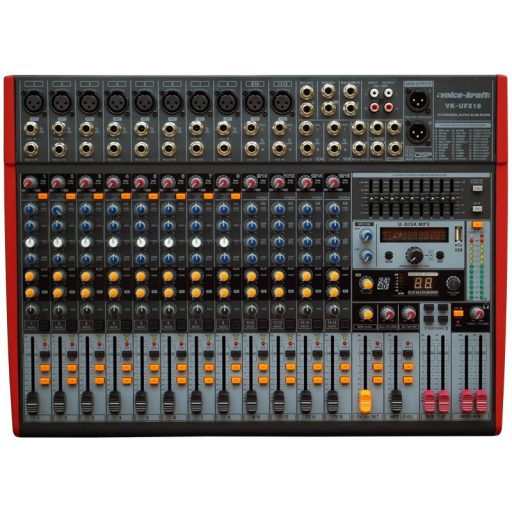 Voice-Kraft VK-UFX16 keverőpult MP3 lejátszóval