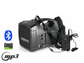 Vonyx ST-012 hordozható akkus hangfal rádiós fejmikrofonnal, MP3/BT