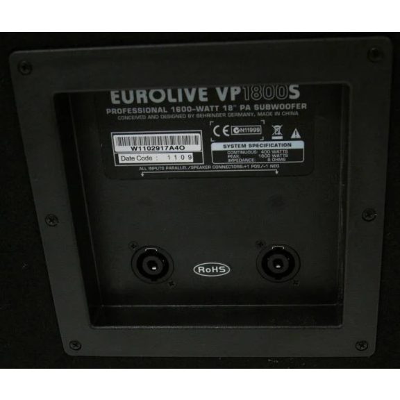 Behringer VP1800S passzív mélysugárzó 400/1600W