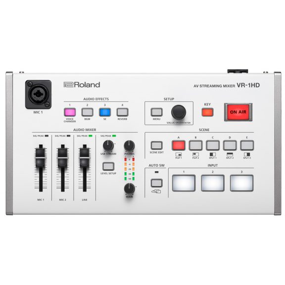 Roland VR-1HD AV streaming mixer - 3x HDMI, 2x XLR, 2x S-RCA, multi-input