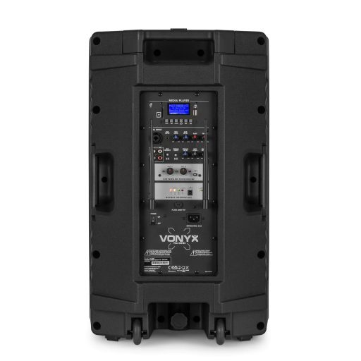Vonyx VSA700 Hordozható hangfal 15″, USB, FM, SD, Bluetooth