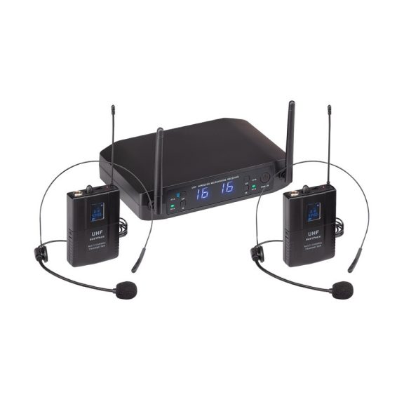 Soundsation WF-U216PP dupla fejmikrofonos UHF szett Soundsation WF-U216PP dupla fejmikrofonos UHF szett