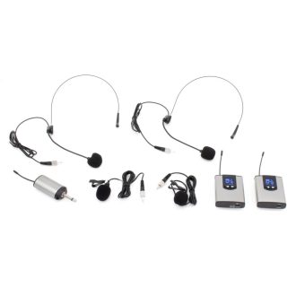   Thunder WHLM-02 Vezeték nélküli, BROADCAST fej- és csíptetős mikrofon szett (dupla)