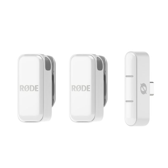 Rode Wireless MICRO USB-C (5 év gar!) dupla adós szett - fehér