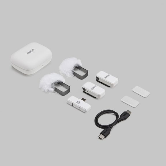 Rode Wireless MICRO USB-C (5 év gar!) dupla adós szett - fehér