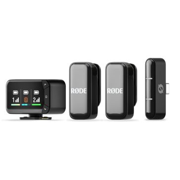   Rode WIRELESS MICRO CAMERA KIT (5 év gar!) két csatornás kompakt vezeték nélküli mikrofon (USB-C)