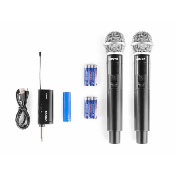 Vonyx WM552 Vezeték nélküli mikrofon plug-and-play, UHF Vonyx WM552 Vezeték nélküli mikrofon plug-and-play, UHF