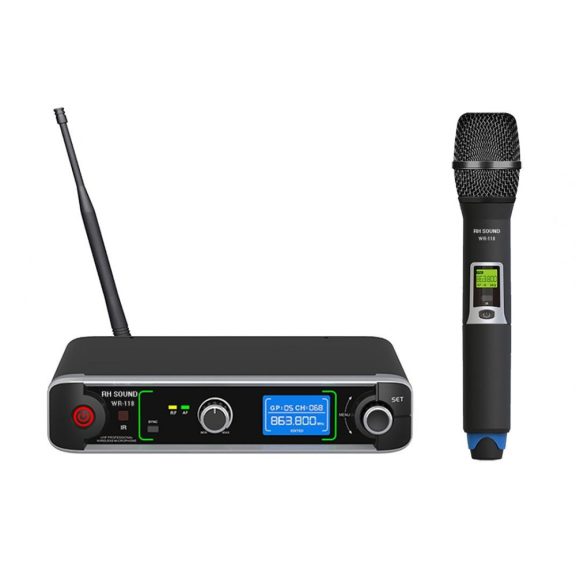 RH Sound WR-118 HAND UHF kézi adós mikrofon szett RH Sound WR-118 HAND UHF kézi adós mikrofon szett