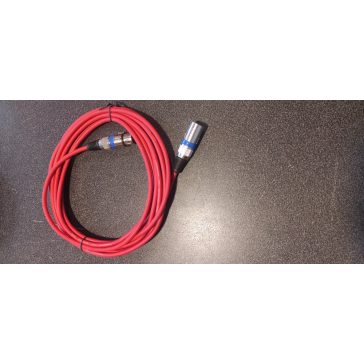   BBstudio XLR-XLR árnyékolt O.F.C. mikrofon kábel 5m (piros)