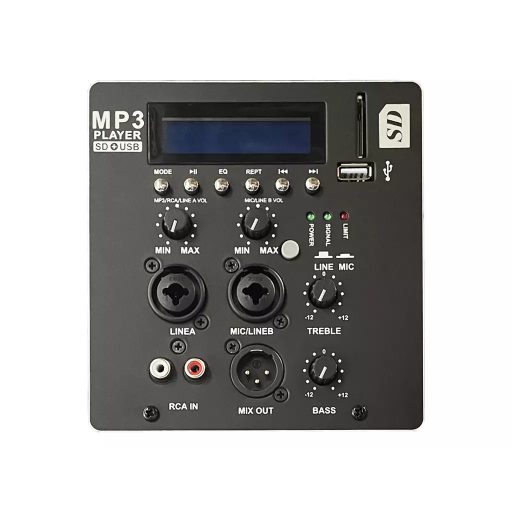 FS Audio YAC-12A aktív hangfal 500W, Bluetooth, MP3, SD kártya olvasó 12"-os