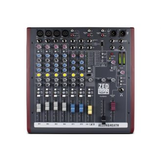   Allen & Heath ZED60-10FX keverőpult (4 monó/2 sztereó csatorna, 1 AUX, USB, effekt)