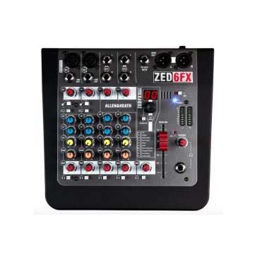   Allen & Heath ZED-6FX keverőpult (2 monó/2 sztereó csatorna, effekt)